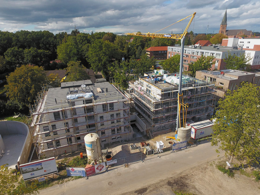 Neubau eines Mehrfamilienhauses mit Tiefgarage in Papenburg